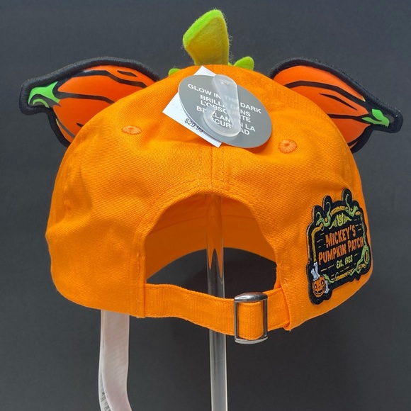 Disney Parks Mickey's Pumpkin Patch Halloween Glow in the Dark Baseball Cap Hat - Picture 4 of 13